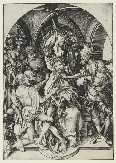 Christus mit Dornenkrone von Martin Schongauer